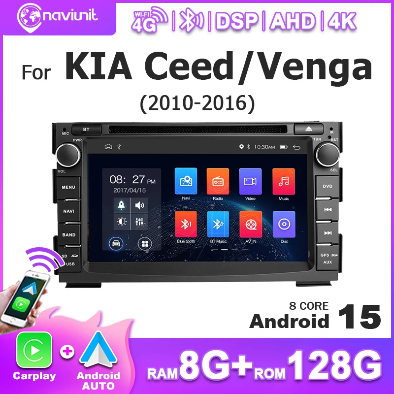 Avtoradio Android 15 z brezžičnim CarPlay za Kia