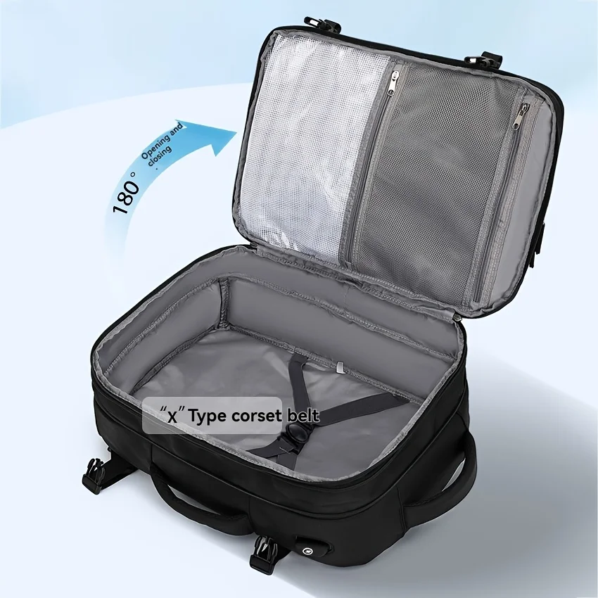 Women's Expandable Carry On Travel Laptop Backpack, 15.6 Inch Water Resistant Flight Approved Backpack, Multi Compartment Lightw