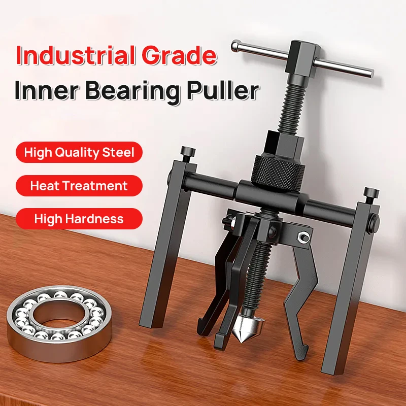 Auto Inner Bearing Puller Inner Hole Bearing Removal Tool 3 Claw Pull Out Wheel Puller Multi-function Inner Ring Puller