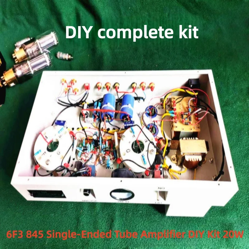 White Desktop Class A Vacuum Tube Amplifier Analog Meter Digital Display Warm Sound Audiophile HiFi Tube Power Amp