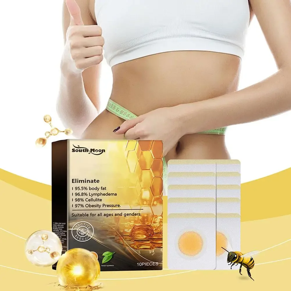 Bee Slimming Foot Patches Natural Herbal Feet Body Toxins Cleansing Relieve Stress Weight Loss Foot Care Tool