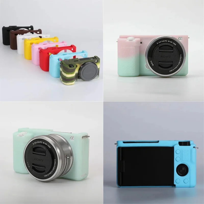 For Sony ZV-E10 ZVE10 Soft Silicone Camera Body Case Protective Rubber Cover Skin