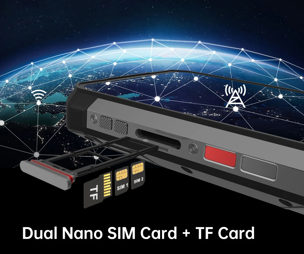 【Ships from US】Unihertz by 8849 Tank 4 Pro 5G AI Rugged Phone Built-in 720P Projector Dimensity 8300 32+512GB 3K AMOLED 11600mAh