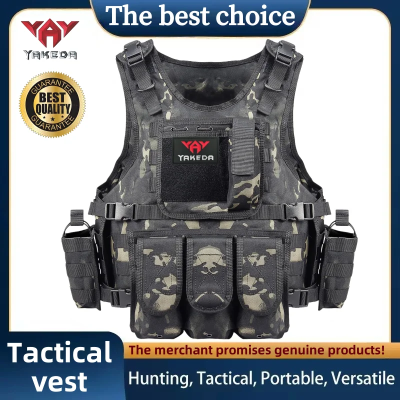 

Многофункциональный износостойкий тактический жилет YAKEDA для тренировок на открытом воздухе, защитная одежда, снаряжение для активного отдыха.