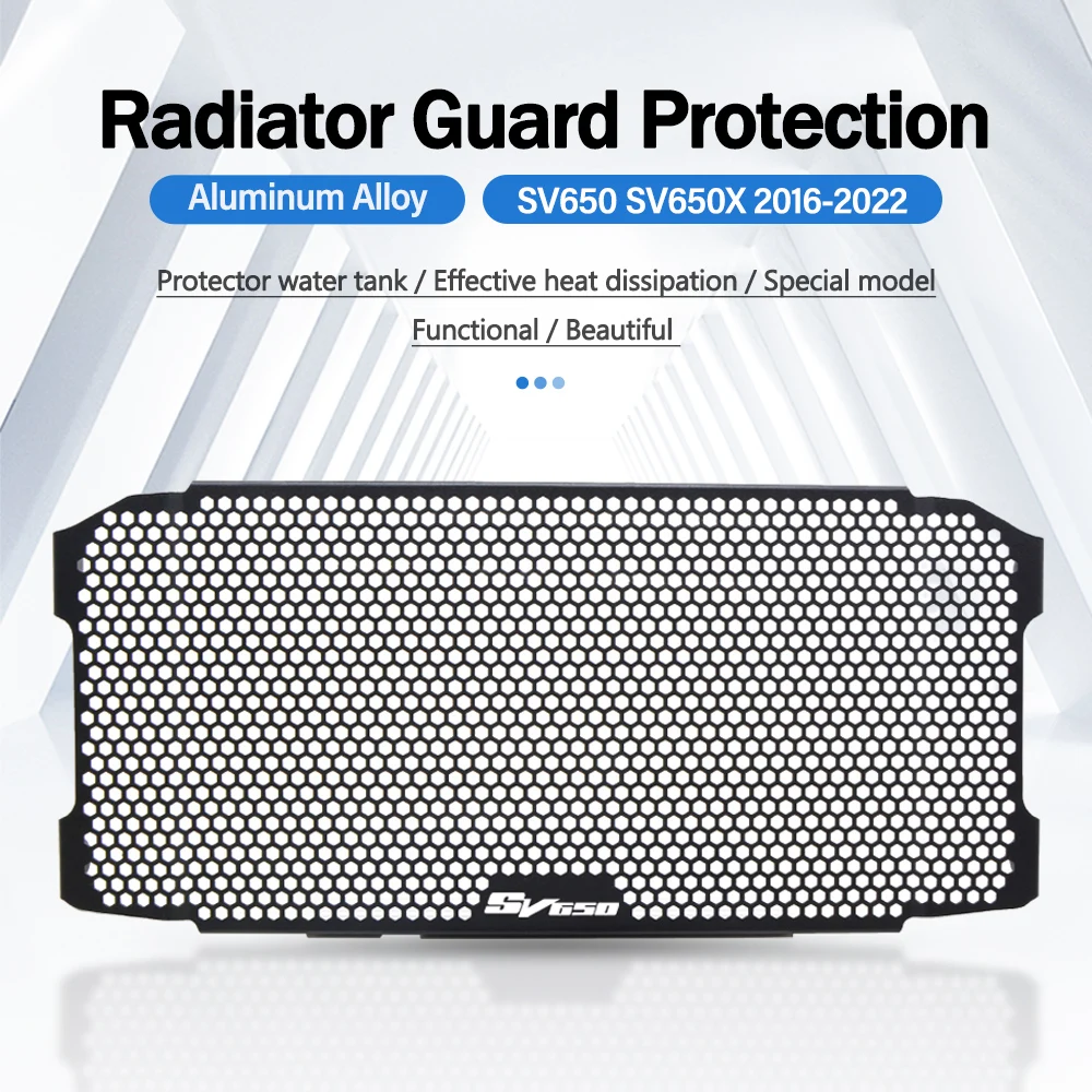 

For Suzuki SV650 SV650X/ABS Motorcycle Radiator Grille Guard Cover Protector SV 650 X 2016-2020 2021 2022 2023 2024 Accessories