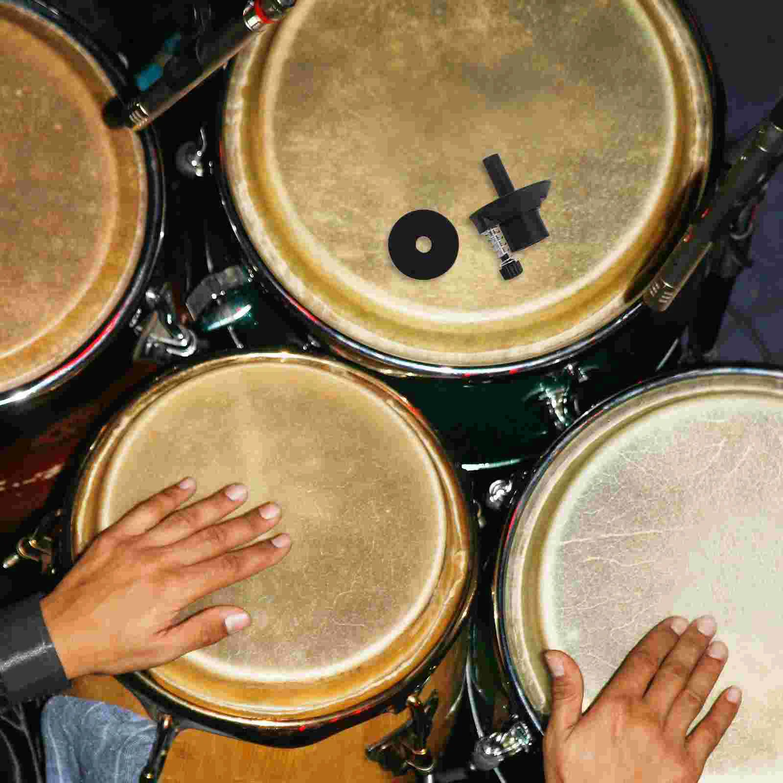 Morsetto per parti del supporto per piatti per porta hi-hat per batteria Sostituisci piatti per gambe hardware di montaggio neri