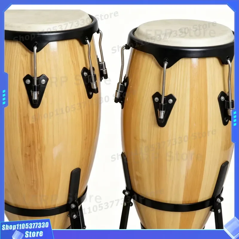 Professional Wooden Conga Drum Set 10 11 12 Inch Latin Percussion Instrument with Stand for Stage Performance OEM Custom 3