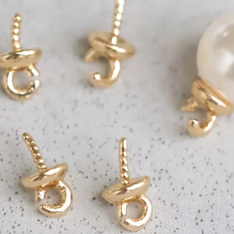 

Copper plated real gold opening sheep eye empty holder pendant head is easy to use DIY handmade accessories