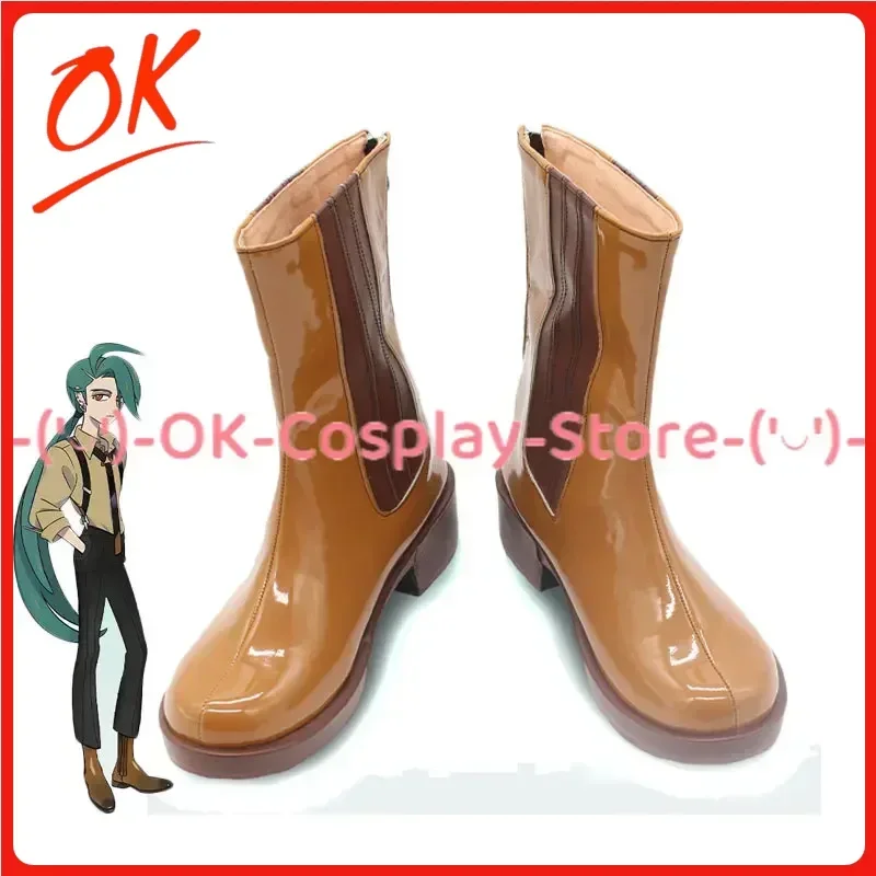 

[Customized] Rika Cosplay Shoes Scarlet and Violet Anime Roleplay Props Halloween Carnival Holiday Party PU Leather Boots