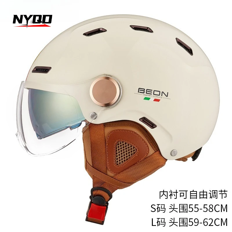 

Retro Beon luxary Motorcycle Helmet Adjustable Double Lens Motocross racing vespa Moto Electric Scooter helmets High Quality DOT