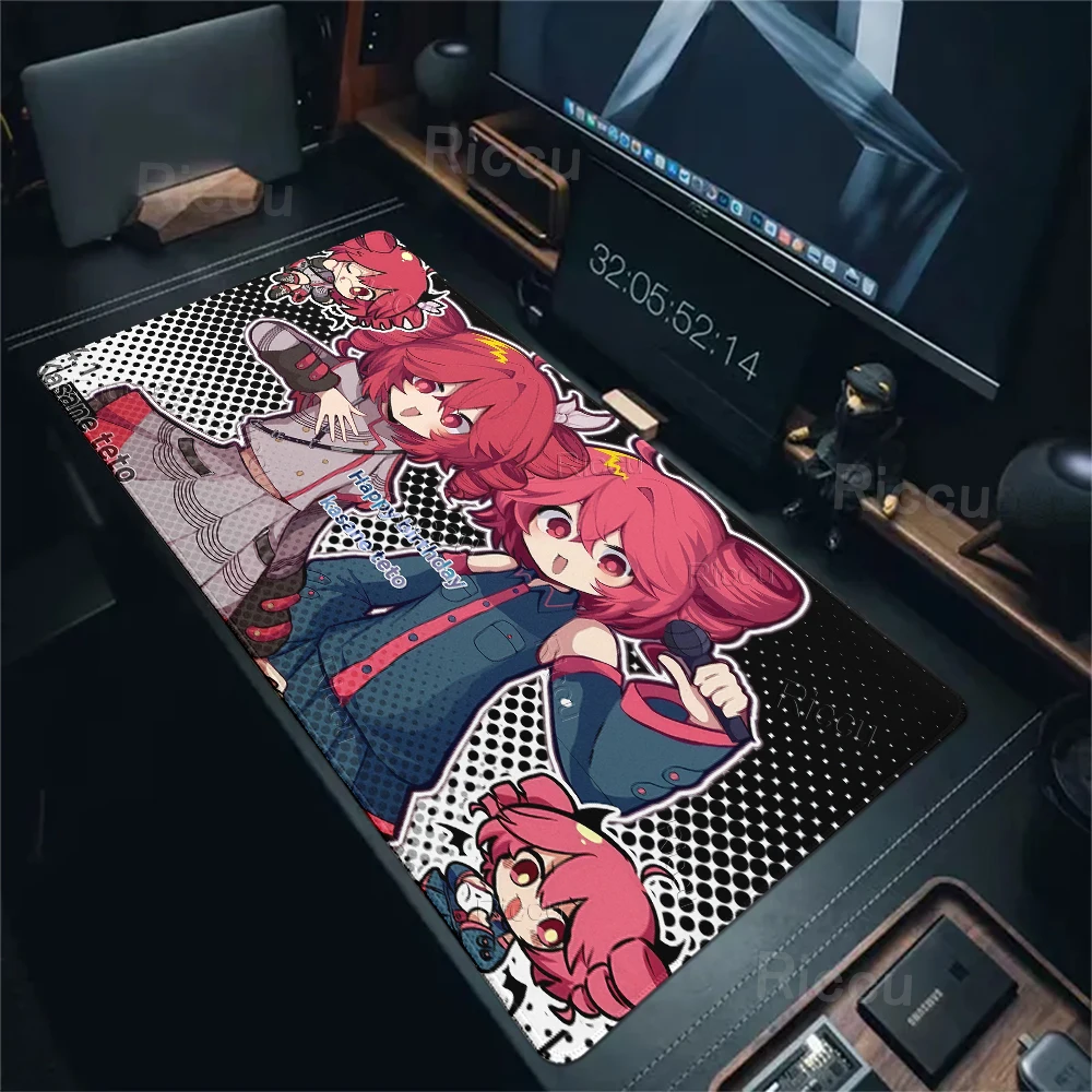 Kawaii Anime Girl Gaming Mouse Pad K-Kasane Teto Pattern Extended LockEdge Mousepad XXL Computer Keyboard Rubber Non-slip Carpet 2