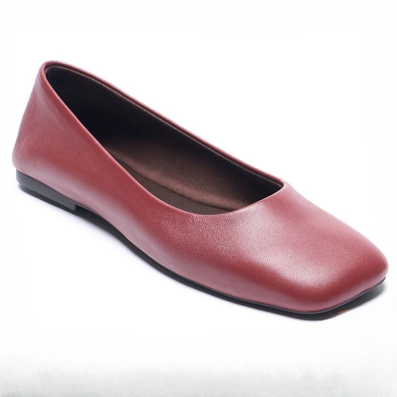 

Новые популярные балетки с квадратной головкой и плоской подошвой, женские модные удобные повседневные легкие роскошные слипоны с неглубоким горлышком