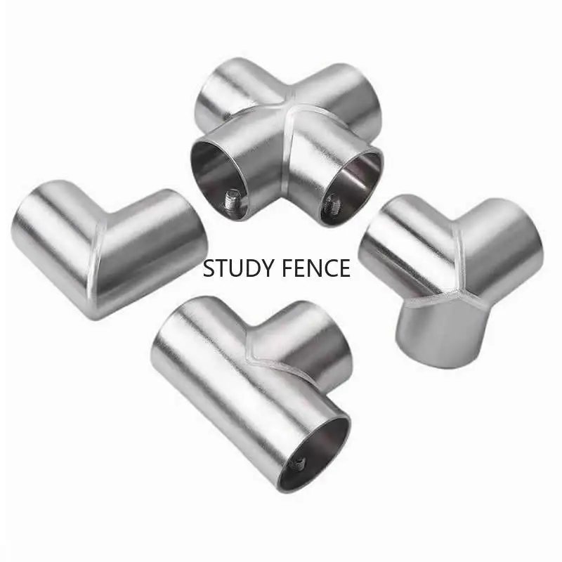 2pcs Round Pipe Tube Connector for 19/22mm Fixed Parts Strong Bear Waterproof Material Stainless Steel Household Hardware