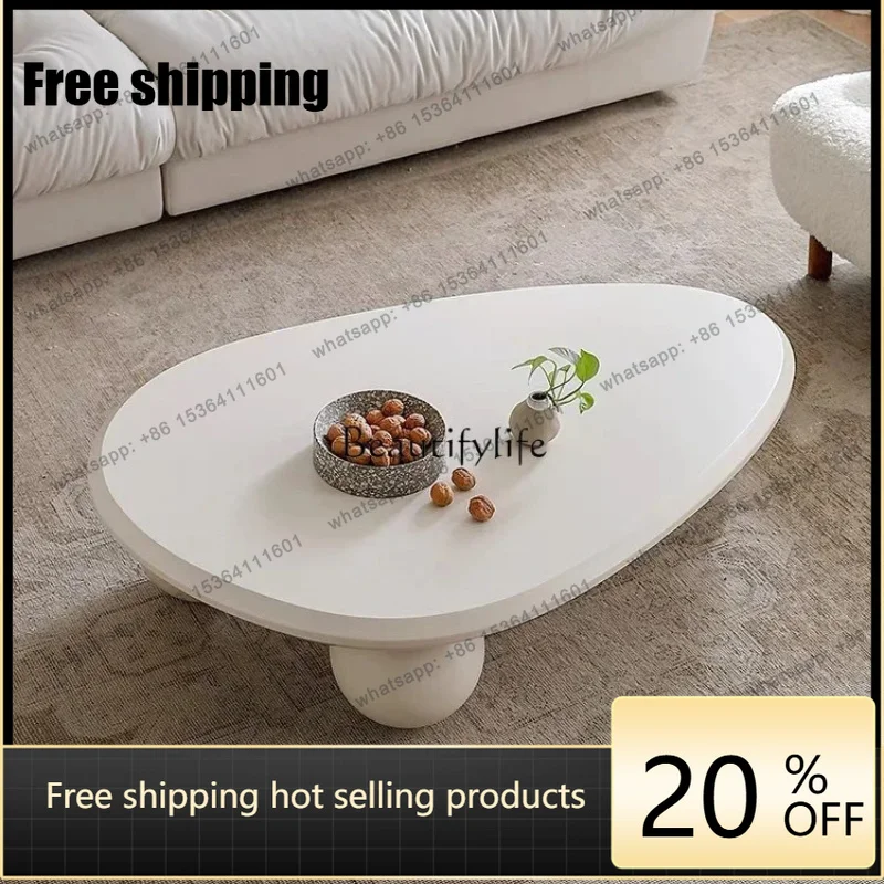 Factory Direct Cream style coffee table oval simple light luxury high-end small coffee table