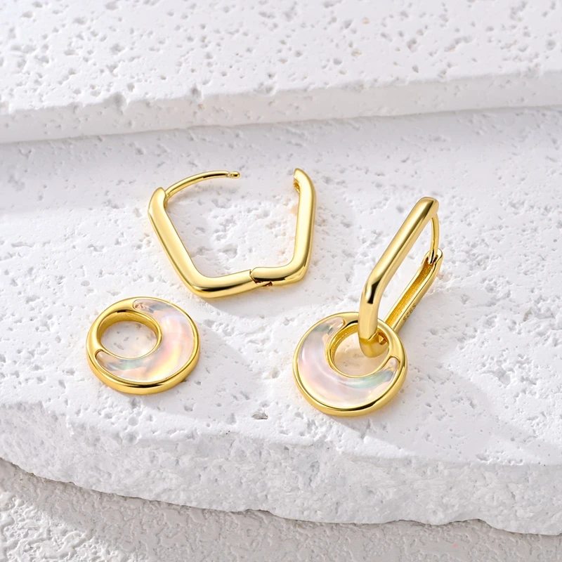 925 Sterling Silber Creolen mit baumelnden Kirsch- und Leoparden-Zirkonia-Anhängern – Schmuckgeschenk für Frauen und Teenager-Mädchen – Detail 17