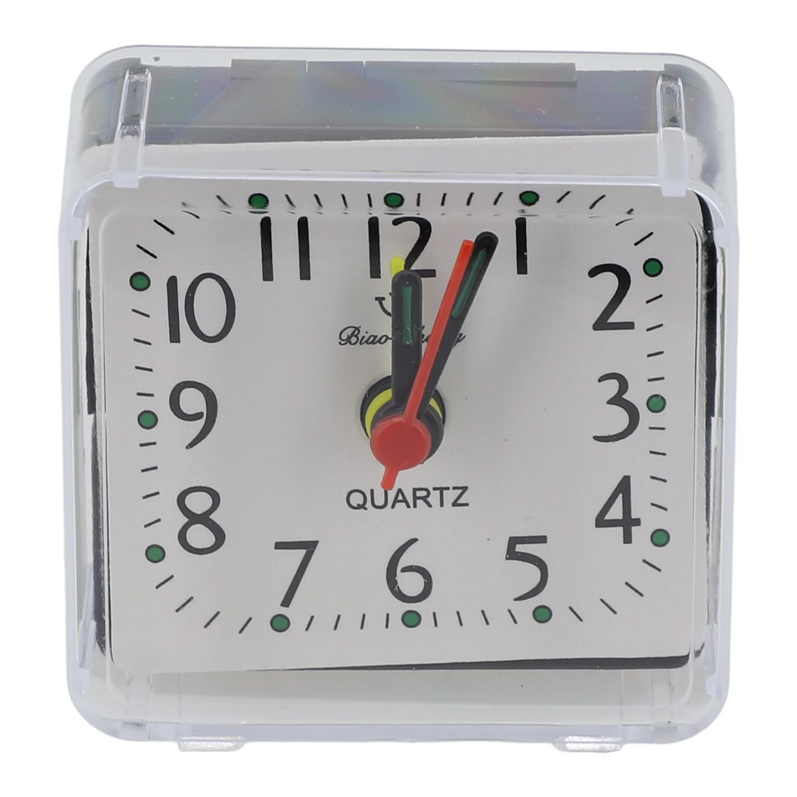 Wake Up Clocks Alarm Clock Office Home For Students No Tick PVC Small 6.2x3x5.9cm Bedside Easy-To-Read Numbers