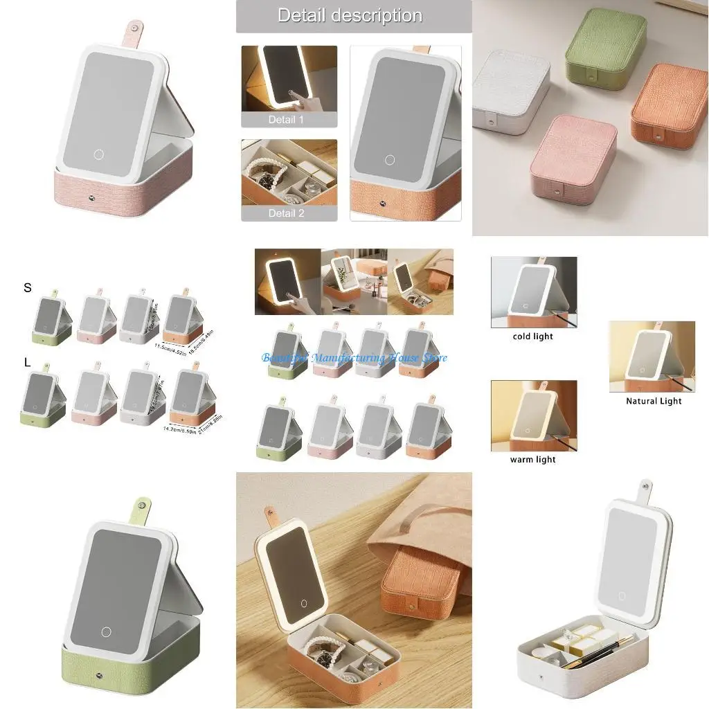 

E56A Versatile Makeup Organizers Jewelry Storage Holder with Spacious Storage Case