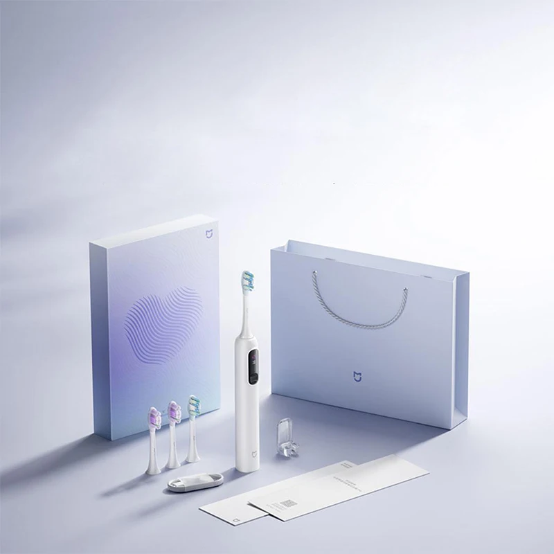 MIJIA Oscillation Electric Toothbrush Pro Love Gift Box,Smart Screen Pressure,IPX8 Waterproof,180 Day Battery,4 Mode With 4 Head