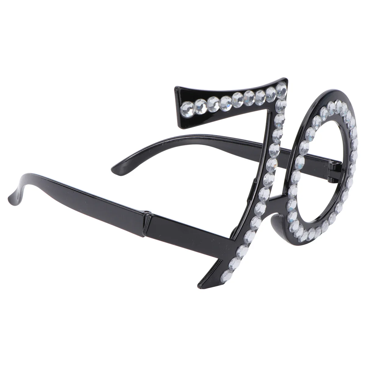 1개 안경 사진 소품 창의적인 생일 파티 안경 장식 재미있는 디지털 디자인 파티 분위기 증진 편안한 착용감