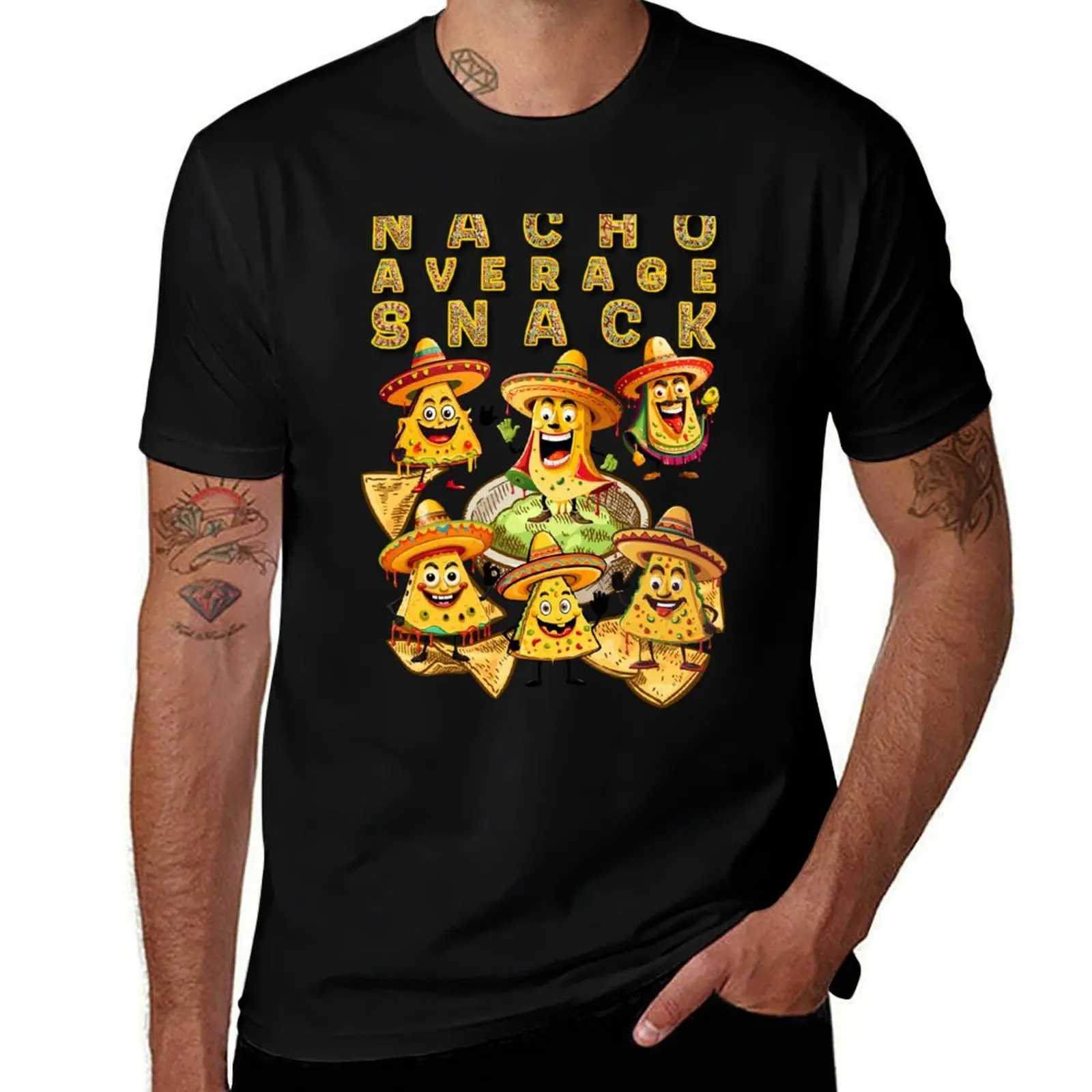 

Nacho Average Snack T-Shirt vintage t shirts designer shirts Funny t-shirts shirts graphic tee men