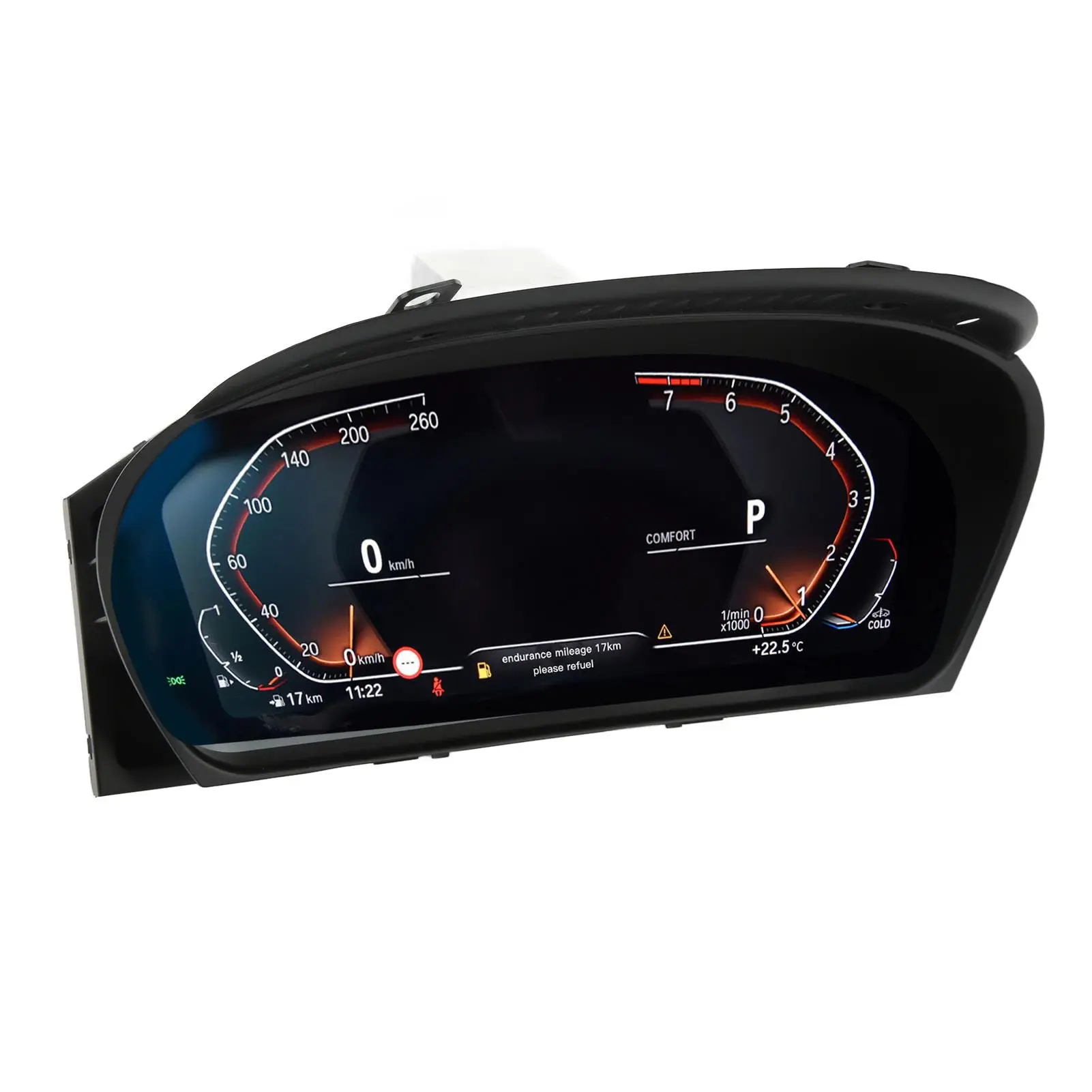 LCD Digital Instrument Cluster Dash Gauge Display Speed Temp Pressure for BMW 5 Series E60 E61 CIC CCC System 2003-2009