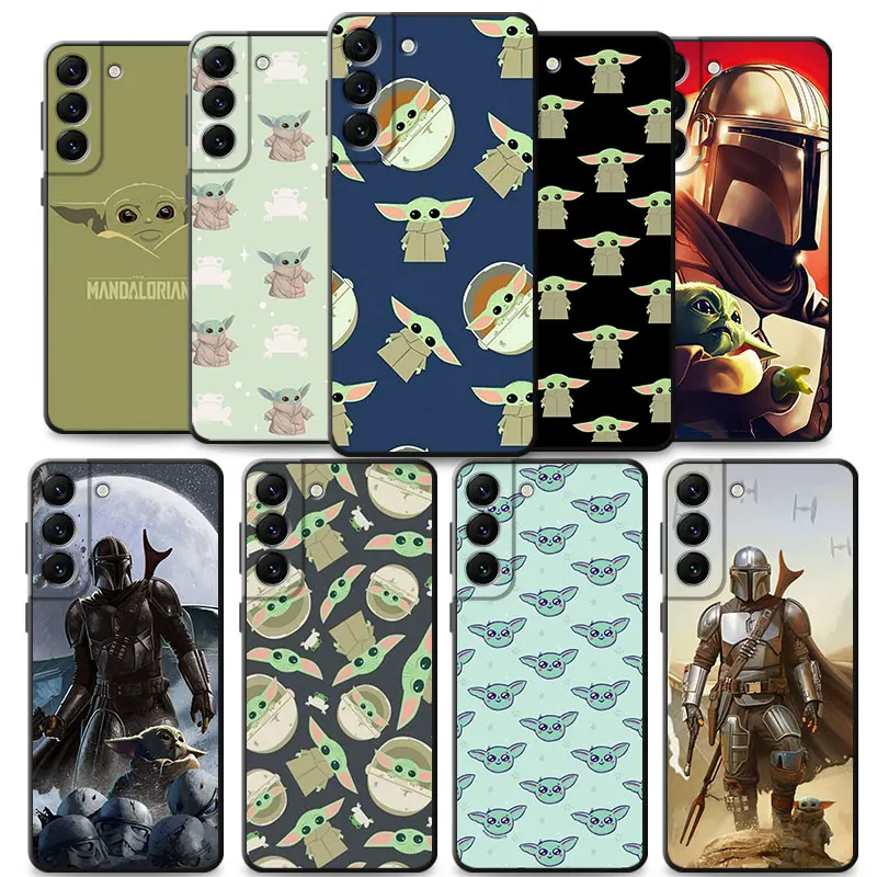 Yoda Baby Phone Case For Samsung S23 S22 S21 FE S20 Ultra Note 20 Plus Phone Cover Soft Silicone Frame Funda