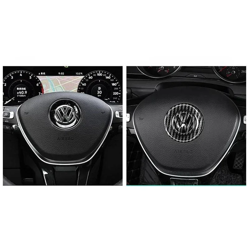 Adesivo para Carro VOLKSWAGEN, Emblema para Volante, Acessórios para Volkswagen GTI R-Line R Polo T5 Gol