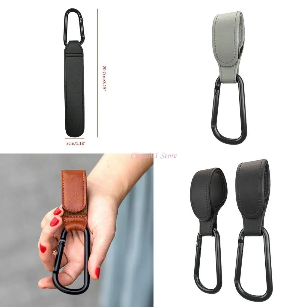 

Y1UB Портативные коляски крючки регулируют кожа Multi-Cutry Organier Clip Vange Downing Shopping Sacds на коляске