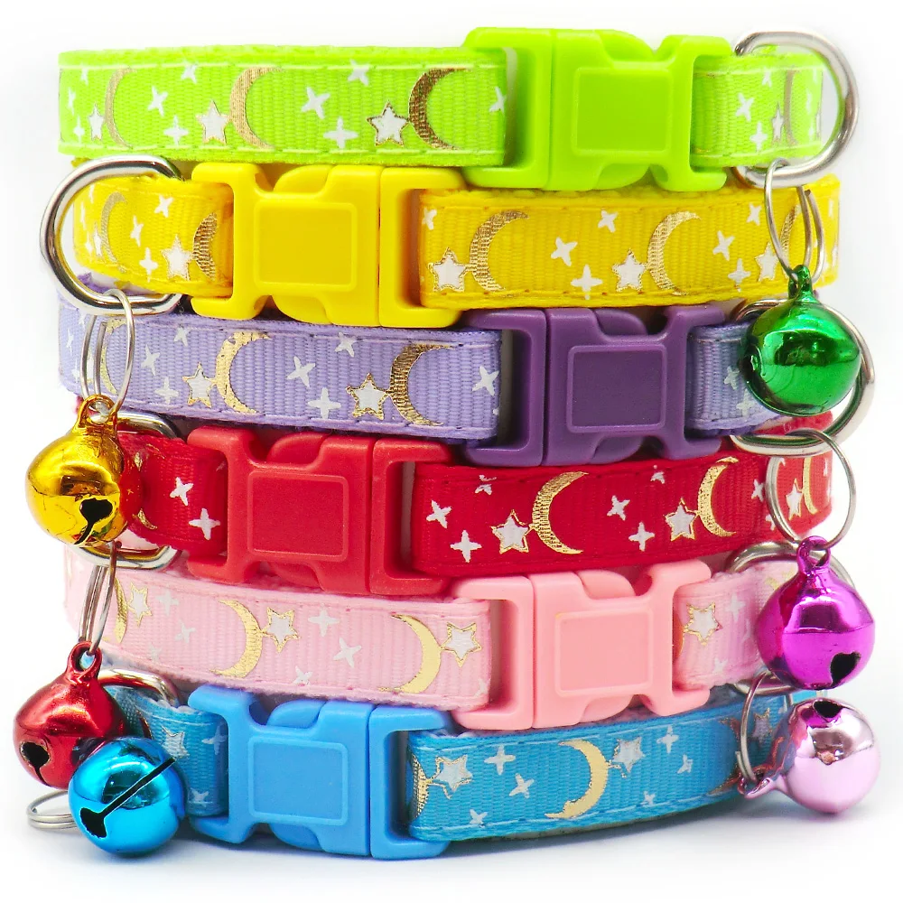 Dog Collars 50 100Pcs Bell Adjustable Necklace 12Pcs ID Tag  Pet Supplies Craft Pet Animal Anti-lost Wholesale