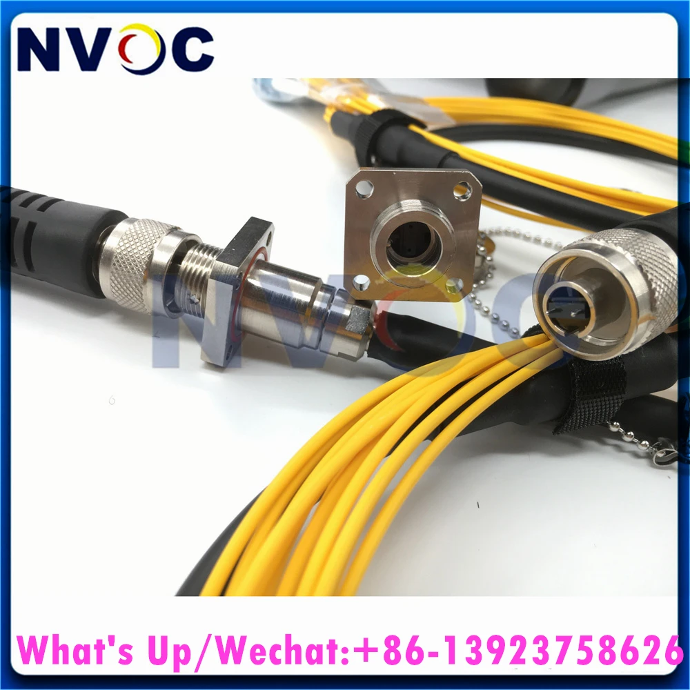 12 Kerne G657A1, 12C, 7,0 mm Mini-TPU-gepanzertes Kabel, 250 m, ODC-MPO-Rund auf ODC-MPO-Stecker mit PCD380-Rolle und 2 Stück ODC-MPO-Buchse auf LC