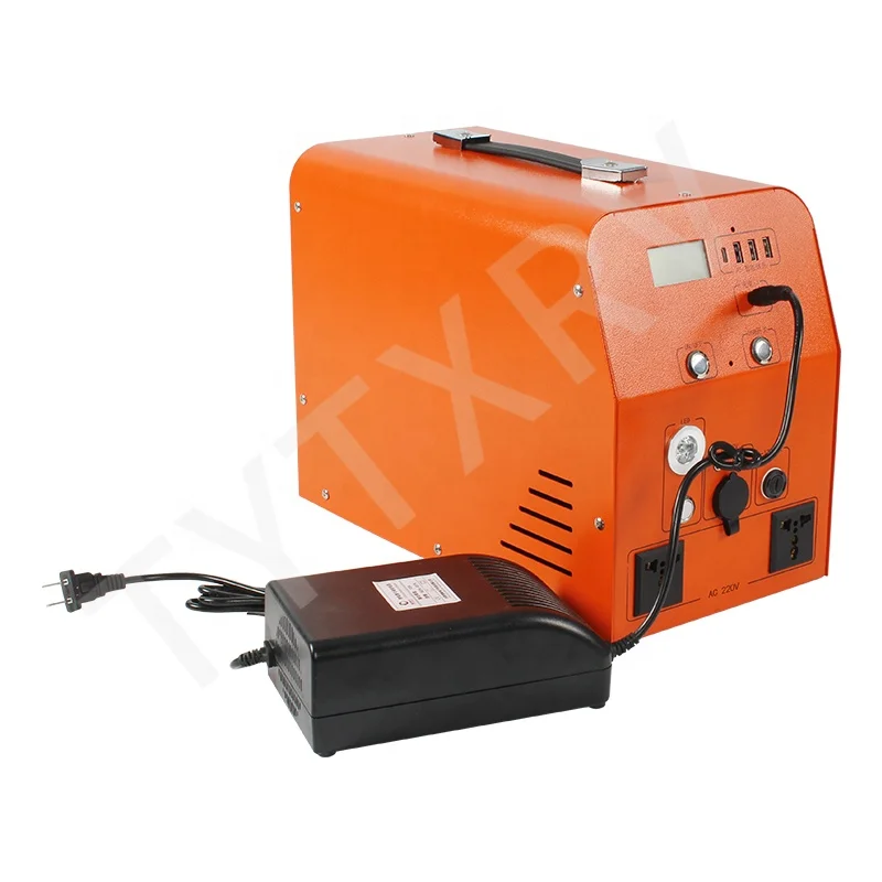 TYTXRV Newly 220V 1000W High-power Large-capacity Backup Portable Outdoor caravan RV Emergency Energy Storage Power Supply