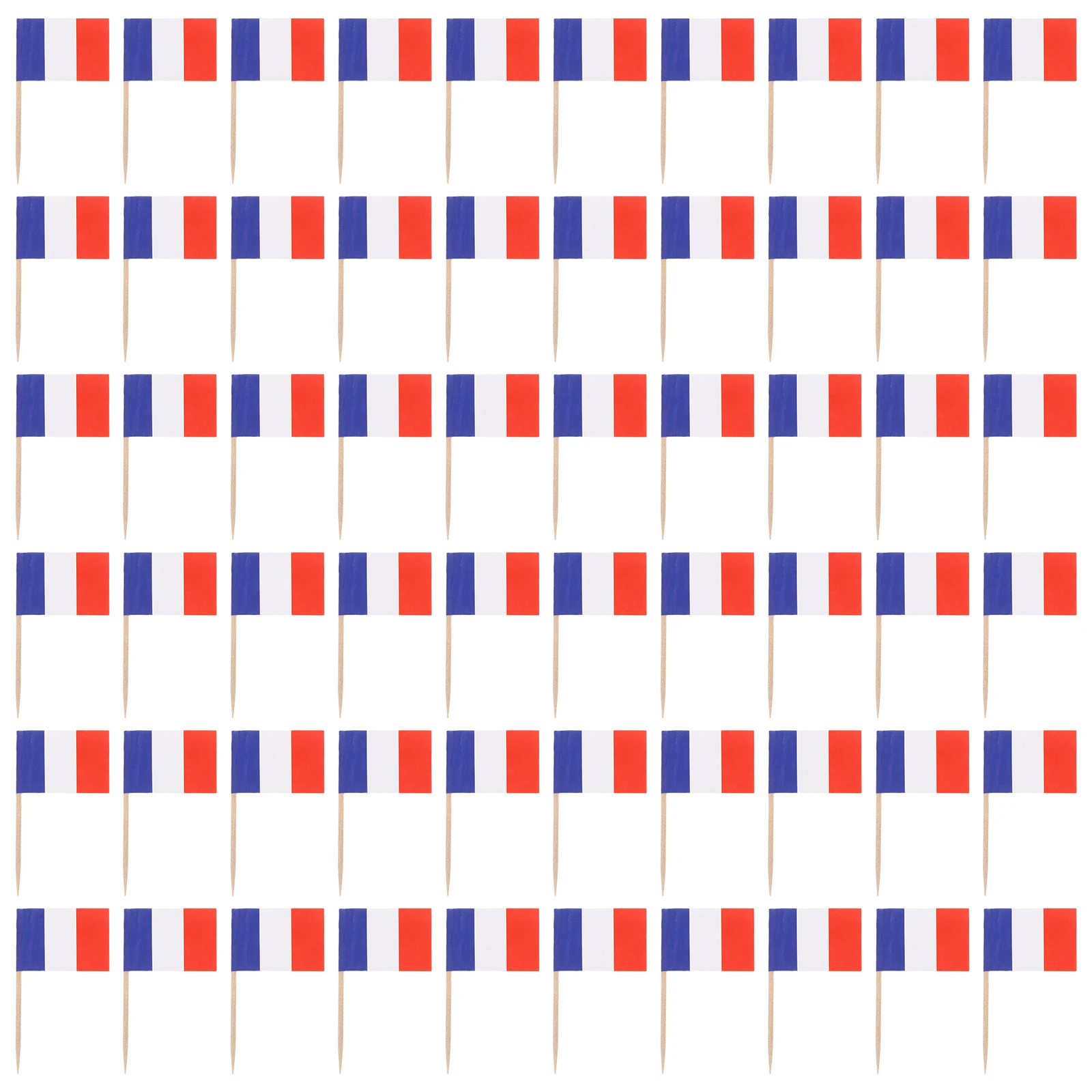 

100 Pcs Mini Flags for Cake Card Insert Toothpick Decorations Cupcake Toppers Stick Paper