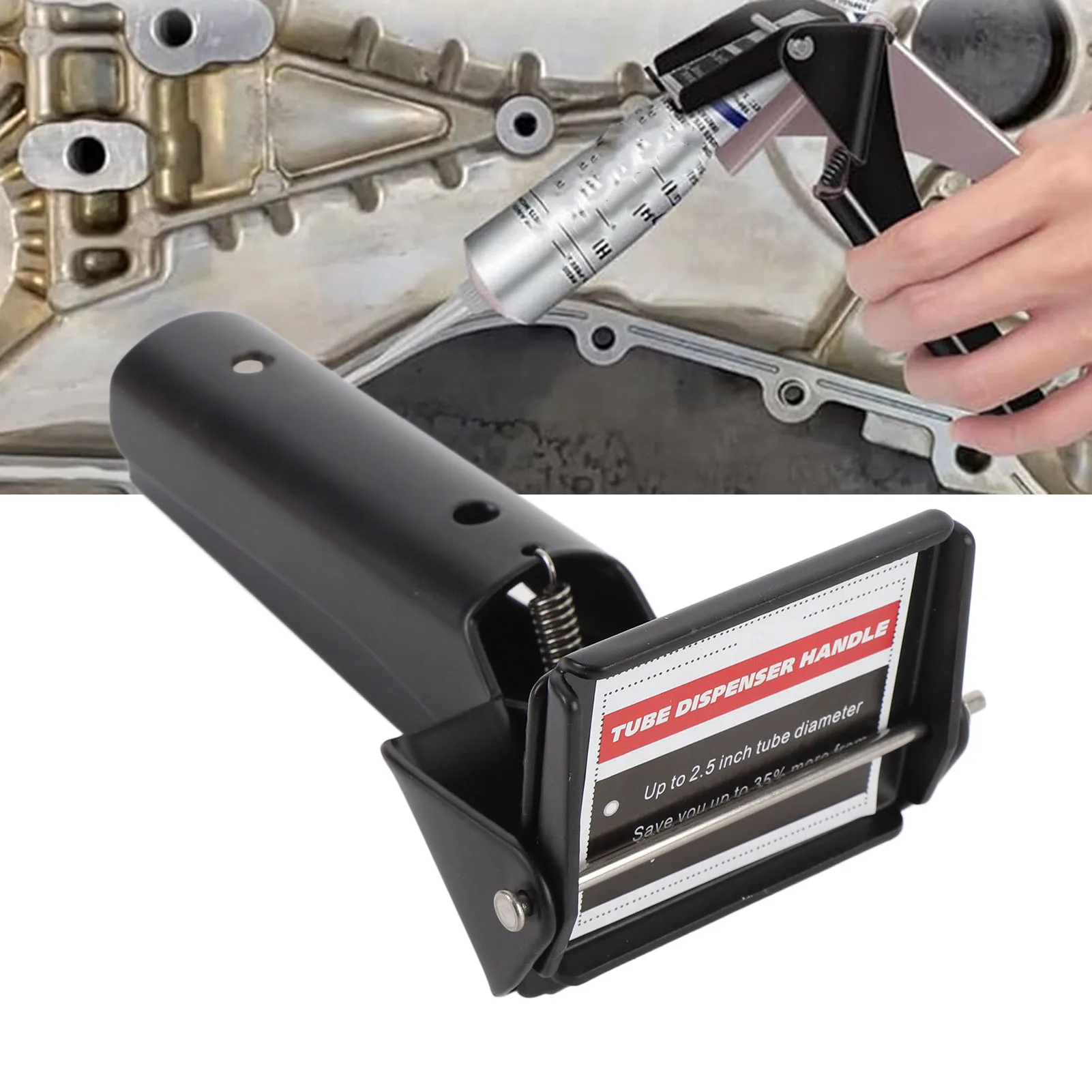 أداة عصارة أنبوب السيليكون تمنع نفايات المواد 2.5in الحجم الصناعي RTV أنبوب ضغط موزع أداة لإصلاح السيارات