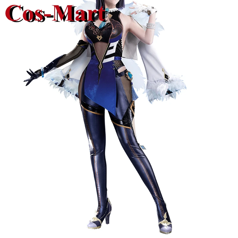 Cos-Mart Nieuwe Game Genshin Impact Yelan Cosplay Kostuum Zoete Elegante Combat Uniformen Activiteit Party Rollenspel Kleding S-XL