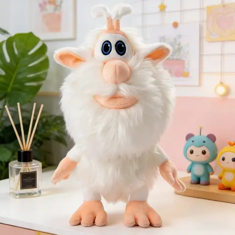 NEW 20/30cm Russian White Pig Cooper Plush Toy, Booboo Bubba Cartoon Stuffed Plush Doll,Soothing Doll Sleeping Pillow,Great Gift