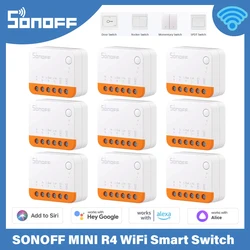 SONOFF MINI R4 WiFi Smart Switch 10A 2 vie di controllo Smart Home relè supporto R5 S-MATE controllo vocale per Alexa Alice Google Home