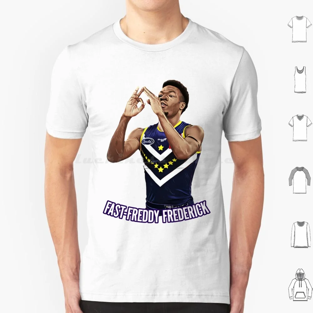 Fast Frederick T Shirt 6xl Cotton Cool Tee Australia Afl Sport Freo Fremantle Fremantle Deagan Duckworth Freohub Bigdeagz