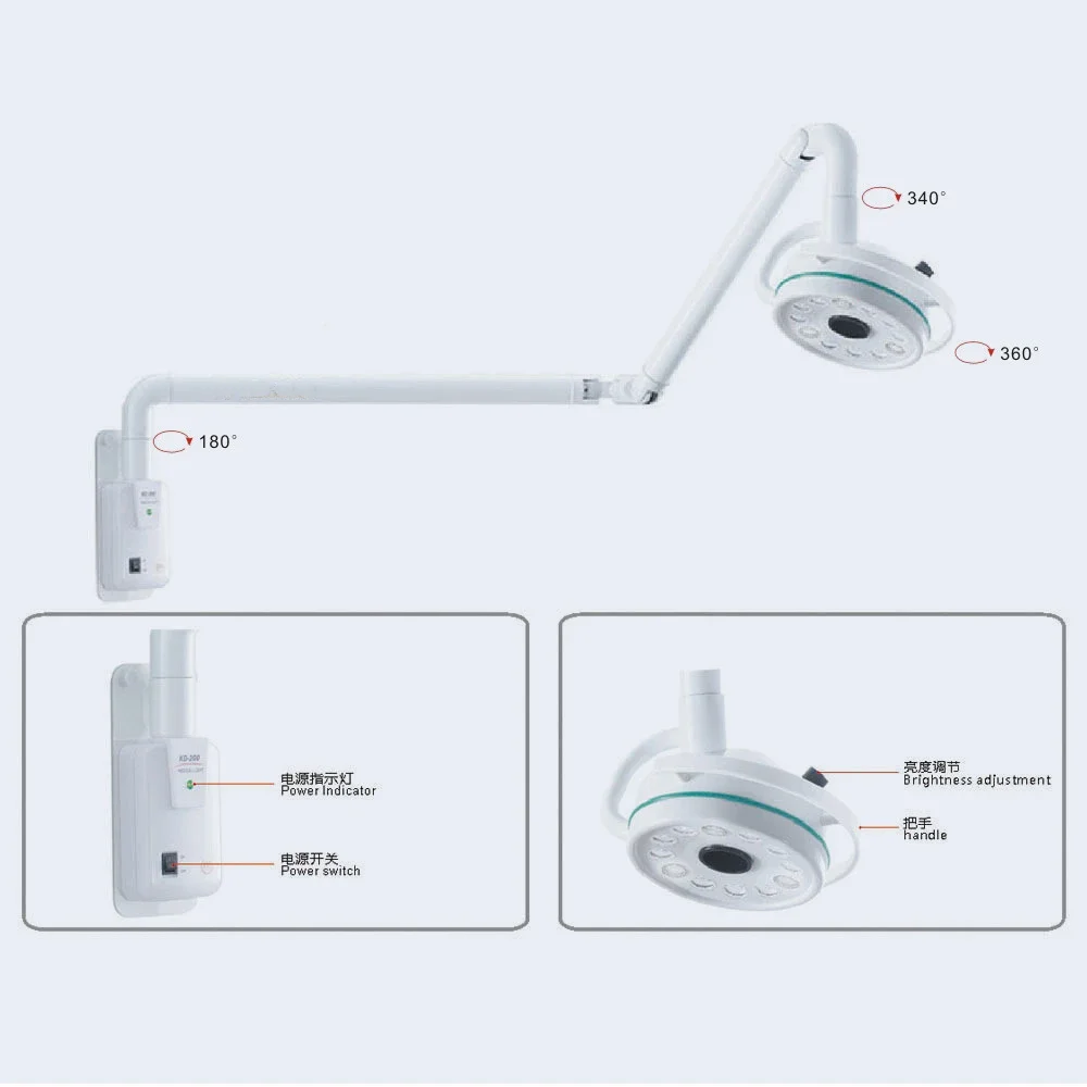 

LED 36W Wall Mounted Hanging Dental Surgery Veterinary PET Medical Examination Lamp Cold Light