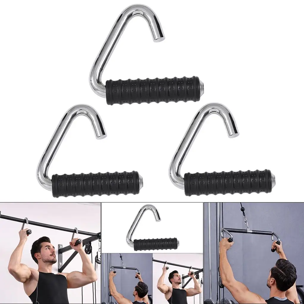 Metal Resistance Band Grips Heavy Steel Grips for Resistance Band Workout Home Gym Fitness