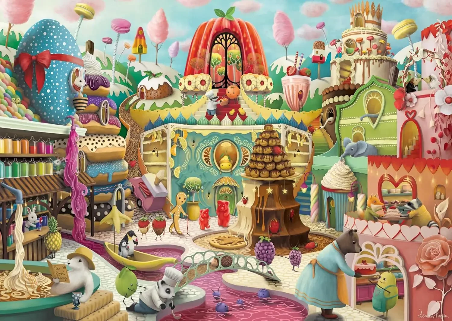 

Деревянные головоломки Sweet Street, 1000/500/300 шт., головоломки, сложные семейные игры для игровой комнаты, спальни, гостиной