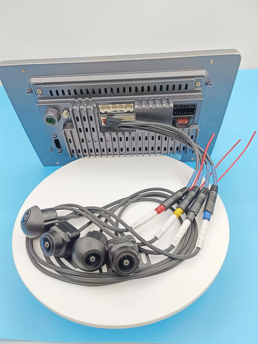 Caméra de voiture 360 vue panoramique pour Android Radio 360APP 3D AHD 1080P 720P panoramique 4 caméras HD vision nocturne étanche