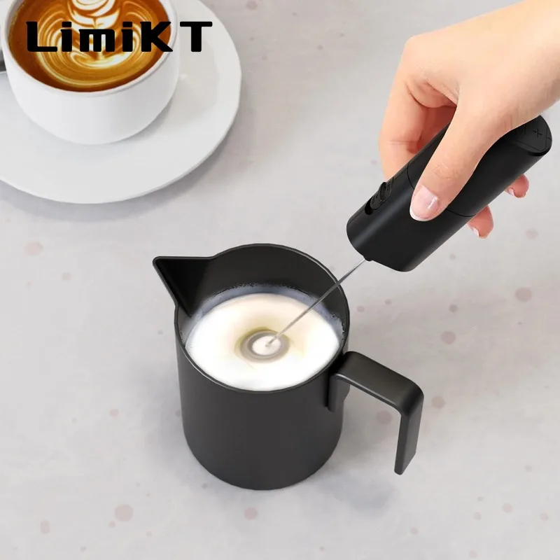 LimiKT Electric Milk Frother Ultra-Fast Handheld Beverage Blender for Coffee, Smoothies, Matcha and Coffee Creamer