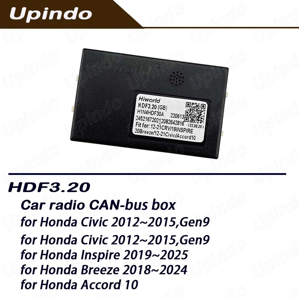 Car Radio CANBus Adapter Android Head Unit CAN Bus Decoder for Honda Civic CR-V Accord 10 Inspire Breeze