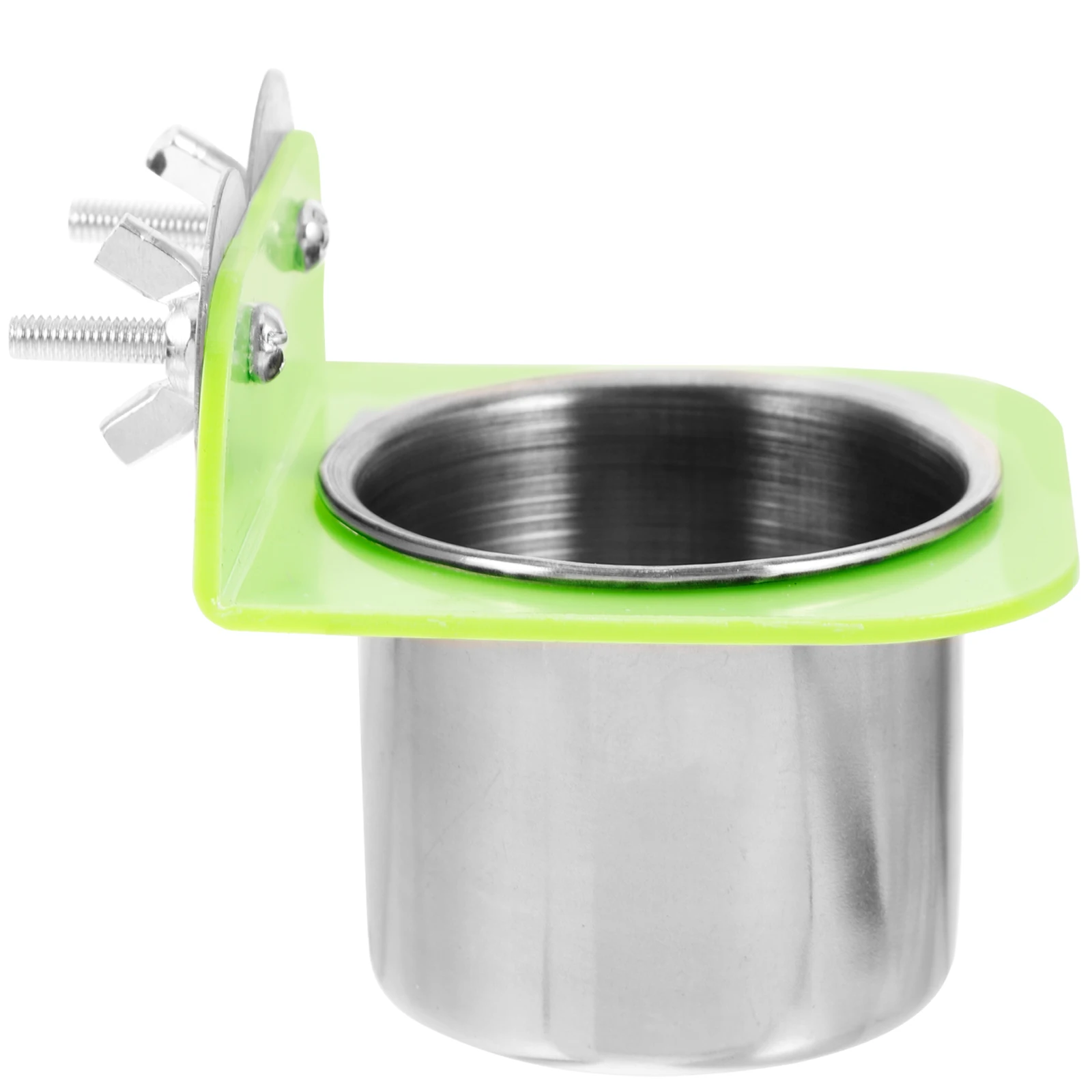 

Practical Bird Feeder Cage Food Bowl Parrot Feeding Container Detachable Design Cup Large Capacity Easy Clean Simple Appearance