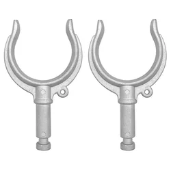 2pcs Aluminum Oarlock Socket Rowlock Side Mount Line Bracket Boat Oar Support Holder