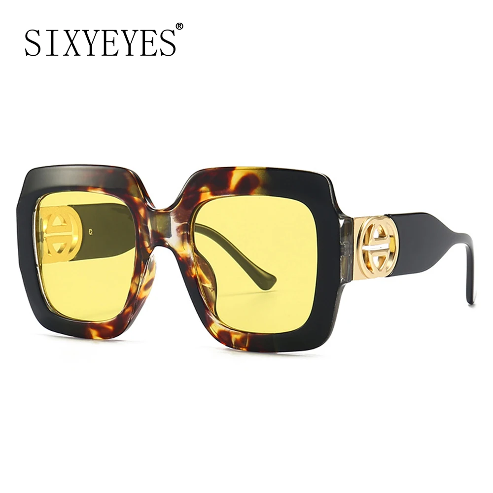 2024 Retro Oversized Square Sunglasses Women Luxury Brand Big Frame Sun Glasses for Men Vintage Punk Shades UV400 Tendy Eyewear