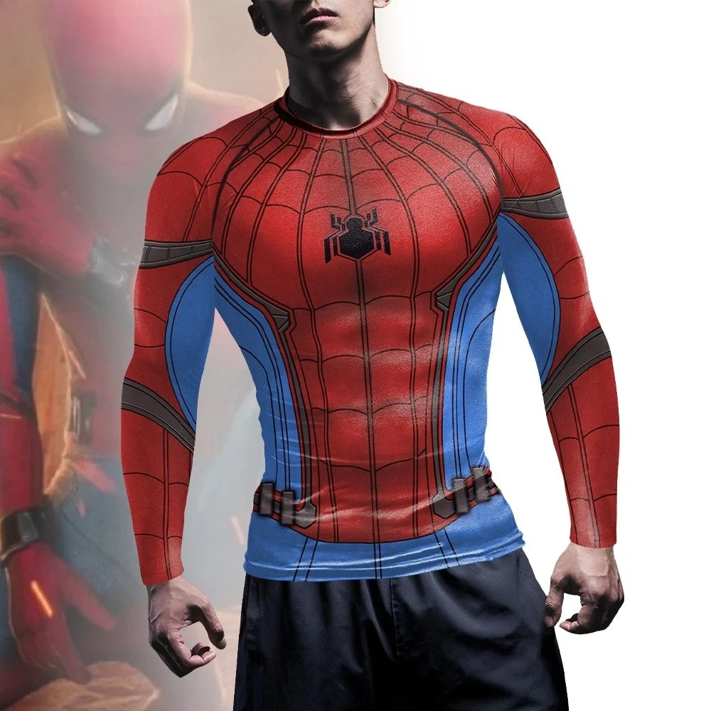 

Body-Hugging Print Compression Shirt - Versatile Cosplay & Fitness Top, Breathable Fitted Tee for Role-Play Events