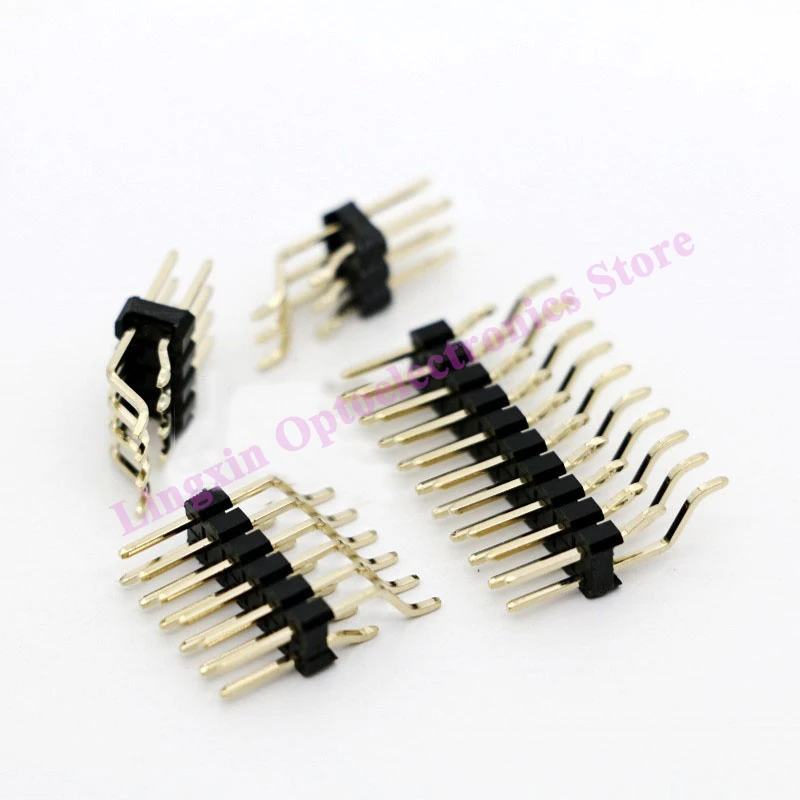 2.54MM spacing SMT horizontal patch double row pin header 2*2/3/4/5/6/7/8-40P horizontal patch pin header
