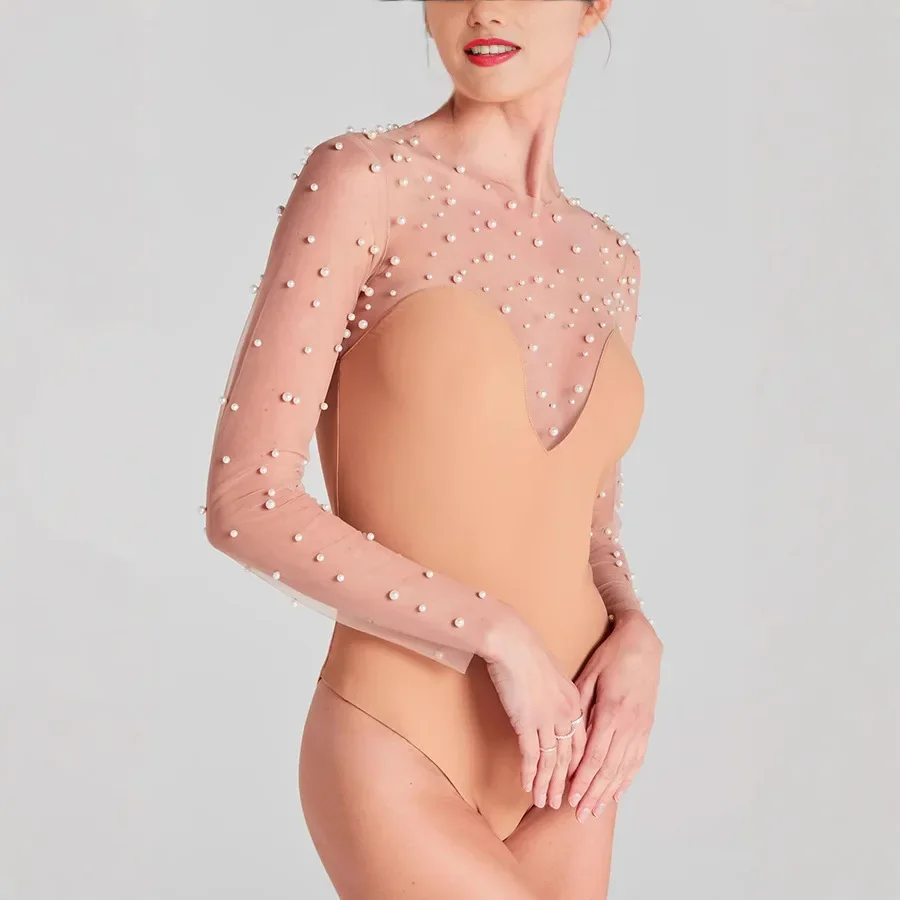 Vrouwen Lente Zomer Jumpsuit Effen Kleur Lange Mouw Schede Sexy Casual Mode Comfortabele Regelmatige Standaard Fit Jumpsuit Sexy