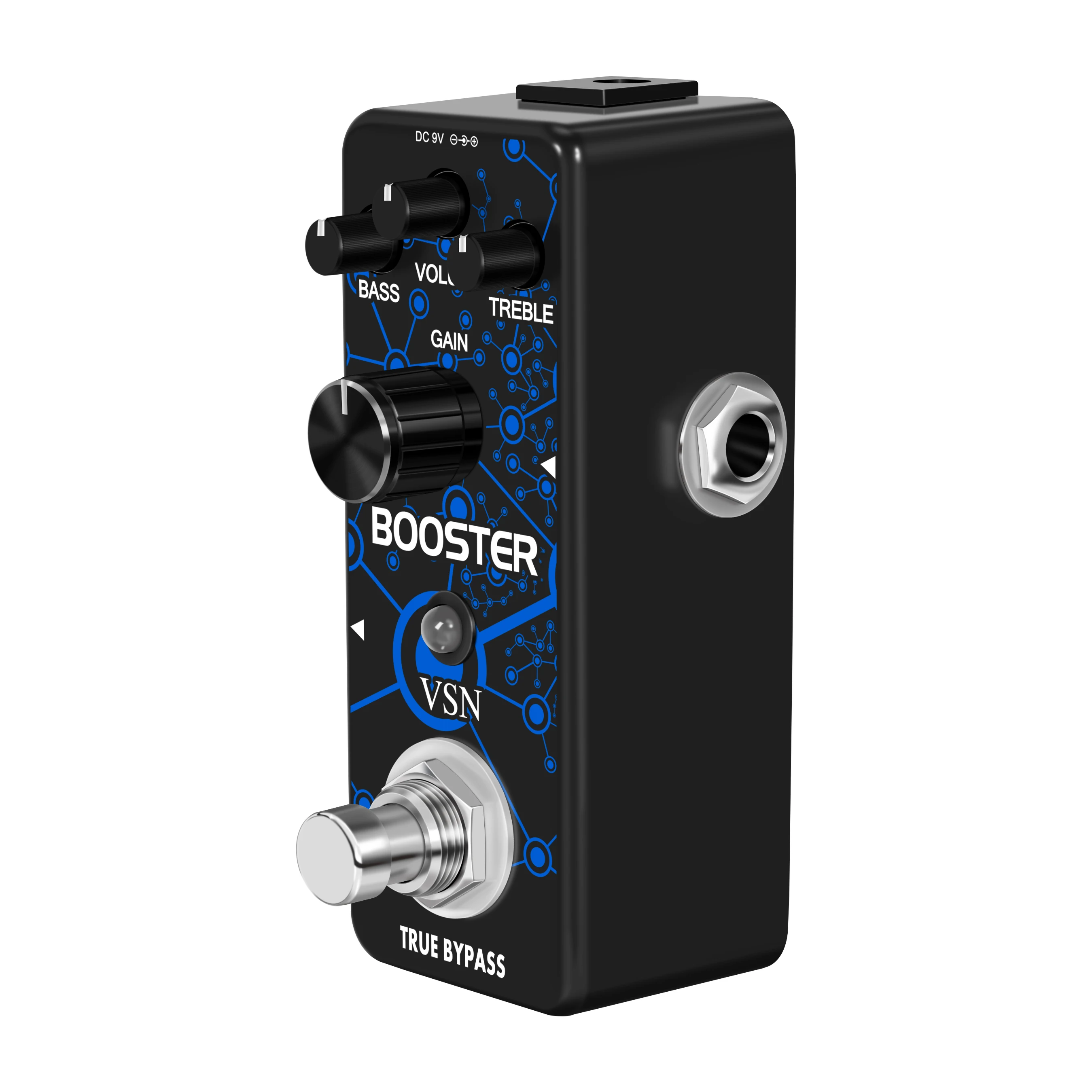 VSN Booster Guitar Effect Pedal,True Gain Booster,Micro Clean Boost Pedal for Electric Guitar Pure Clean Mini Booster Pedals